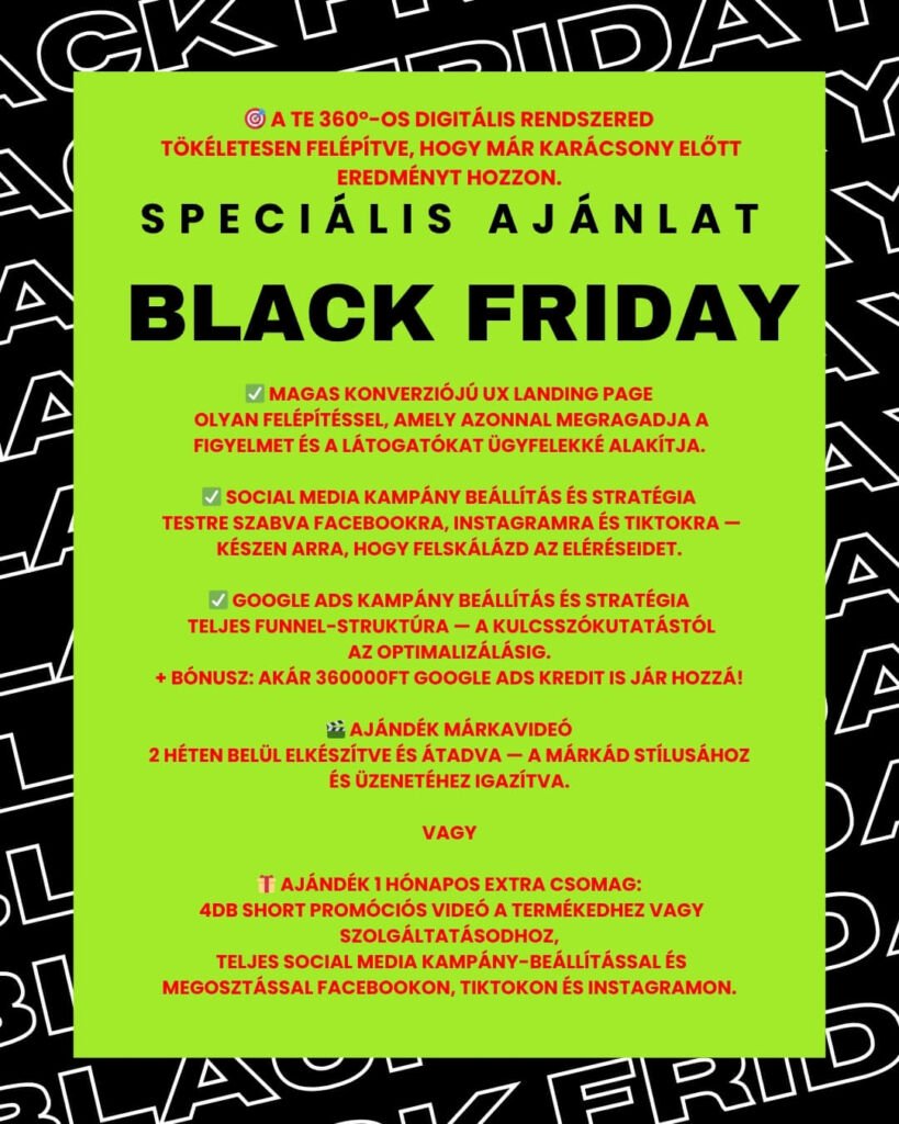 Black Friday ajánlat LOUDave.com